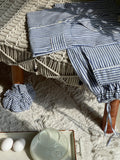 Blue Stripes Mul Cotton