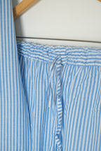 Blue Stripes Mul Cotton